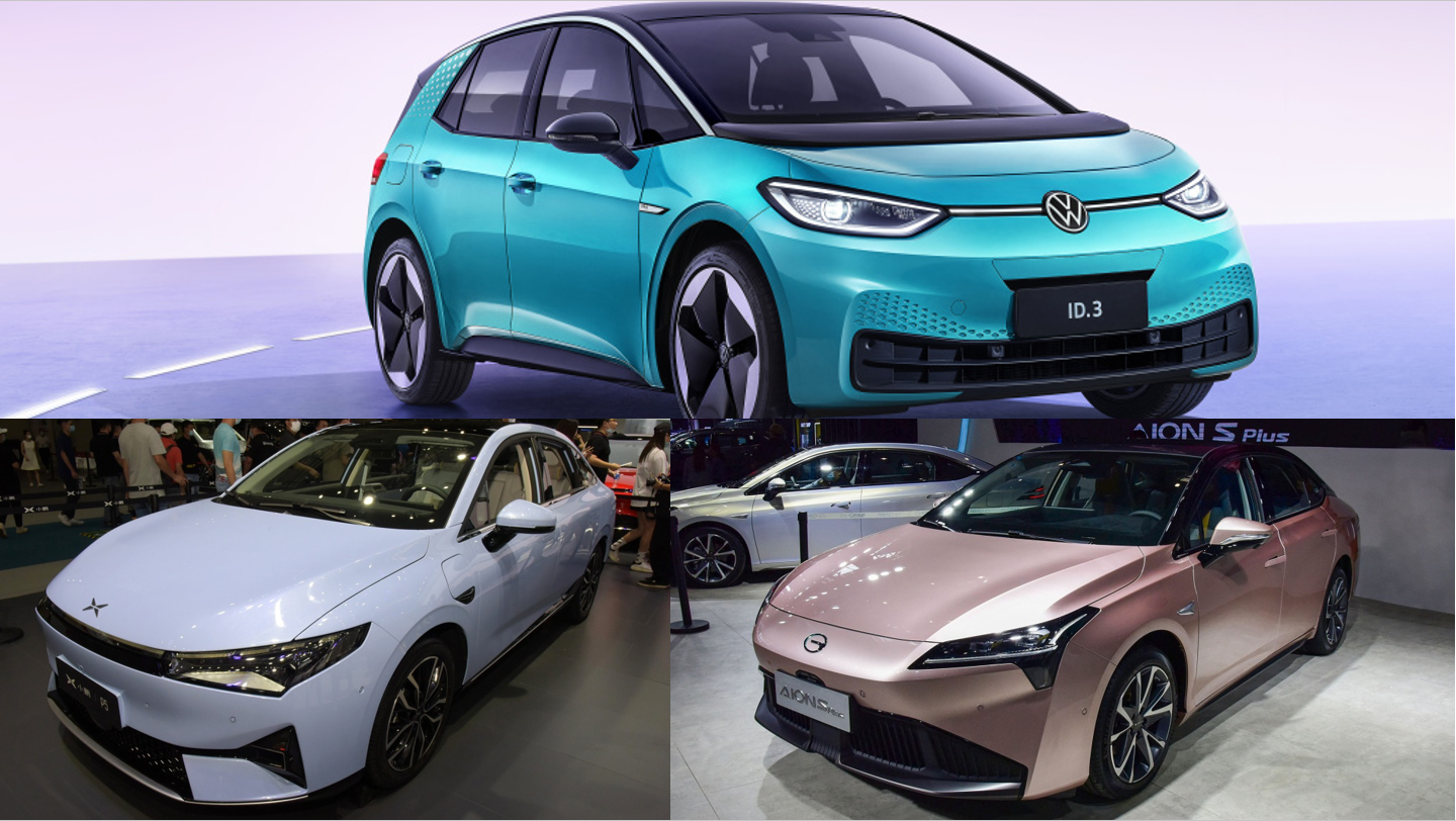 大众ID.3 小鹏P5和Aion S 三款15万级纯电动车盘点