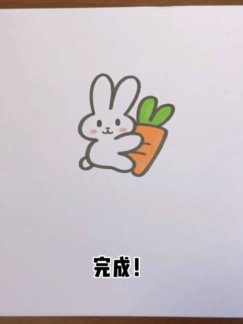 一看就会的数字3简笔画小白兔数一数一共出现了几个3