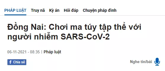 9人因聚众吸毒被越南警方逮捕,其中1人确诊新冠