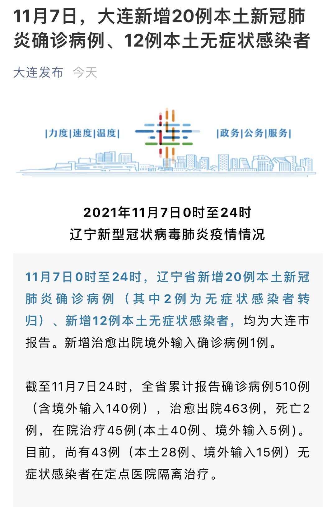 辽宁新增20例本土确诊辽宁新增20例本土确诊 葫芦岛19例（辽宁省葫芦岛市发生本土疫情并已外溢）
