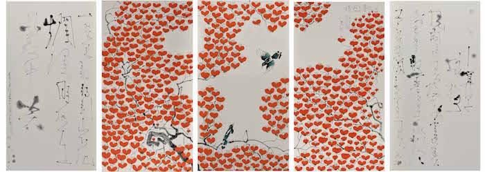 2021建党100周年素材,100周年素材配图 陈家泠 咏梅 180cm×96cm×5 2021年