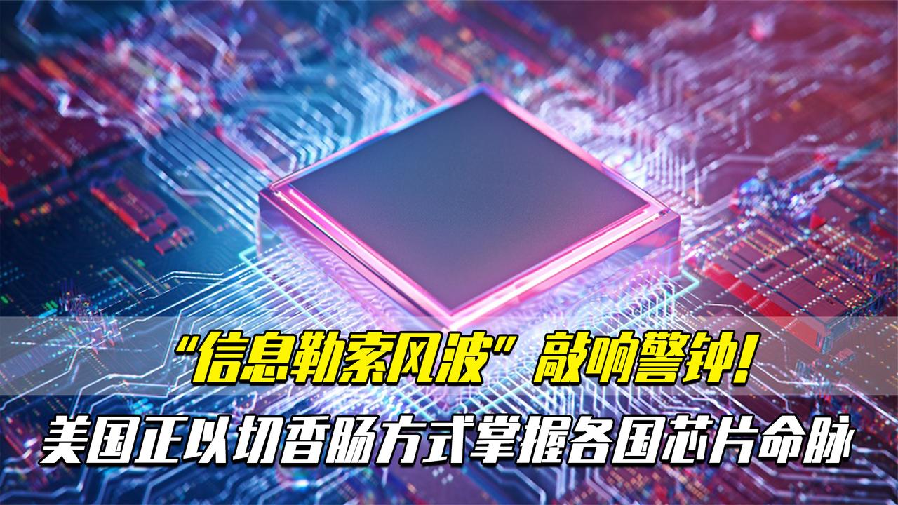 “信息勒索风波”敲响警钟！美国正以切香肠方式掌握各国芯片命脉