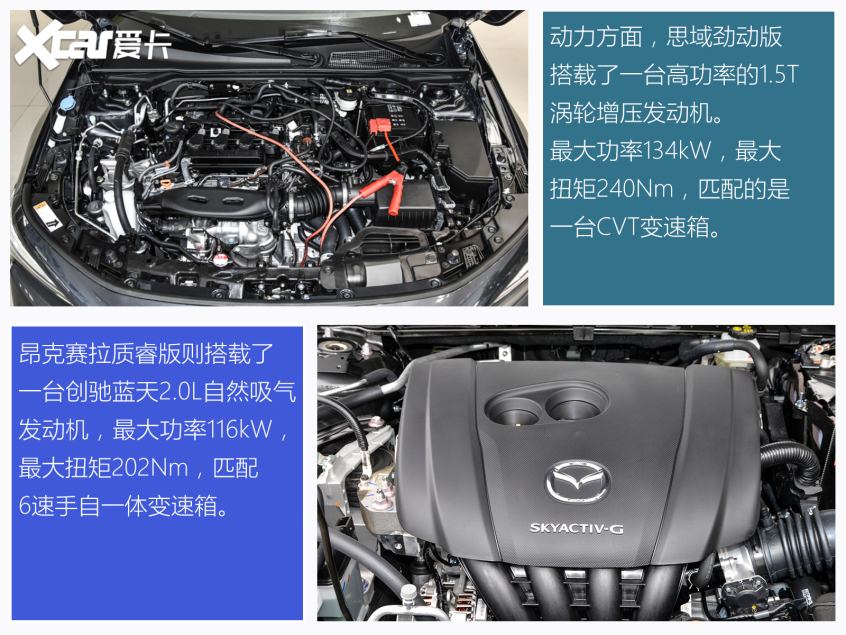 思域对比昂克赛拉 新兵与老将谁更香?