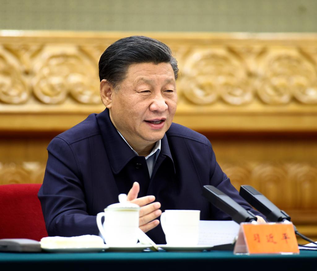 11月19日，中共中央总书记、国家主席、中央军委主席习近平在北京出席第三次“一带一路”建设座谈会并发表重要讲话。 新华社记者 鞠鹏 摄