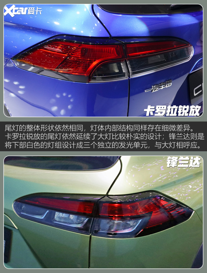 卡罗拉锐放对比锋兰达 是新兵也是异类