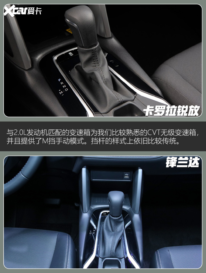 卡罗拉锐放对比锋兰达 是新兵也是异类