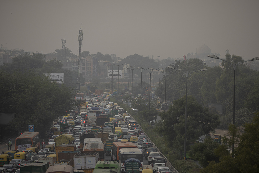 资料图：印度首都空气污染