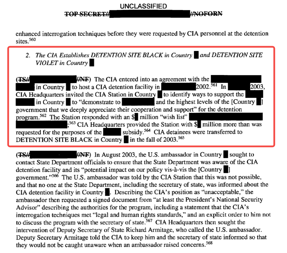 图自美国参议院情报委员会CIA酷刑报告