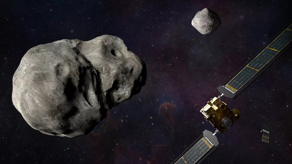 NASA發佈的撞擊過程演示圖