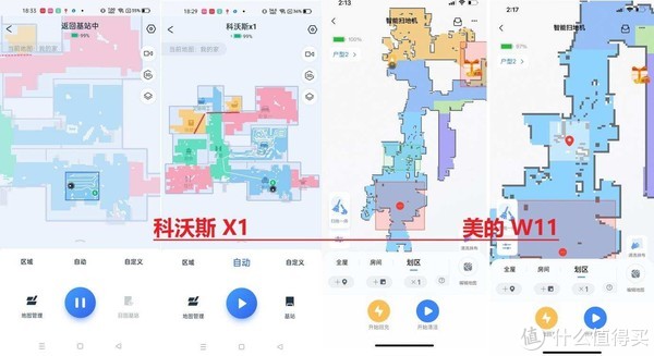 不用手洗,智能扫拖机器人究竟谁是拖地王,科沃斯X1和美的W11横评对比 智能设备 第14张 不用手洗,智能扫拖机器人究竟谁是拖地王,科沃斯X1和美的W11横评对比 智能设备 第14张