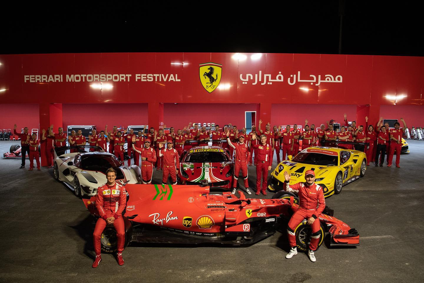 米克·舒马赫先到了沙特……