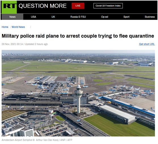 新冠检测呈阳性夫妇试图乘飞机逃离荷兰被逮捕休闲区蓝鸢梦想 - Www.slyday.coM 新冠检测呈阳性夫妇试图乘飞机逃离荷兰被逮捕休闲区蓝鸢梦想 - Www.slyday.coM