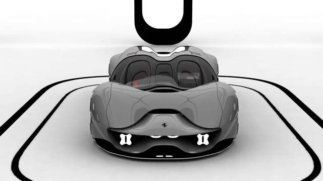 你看这样的法拉利概念车设计的酷不酷？