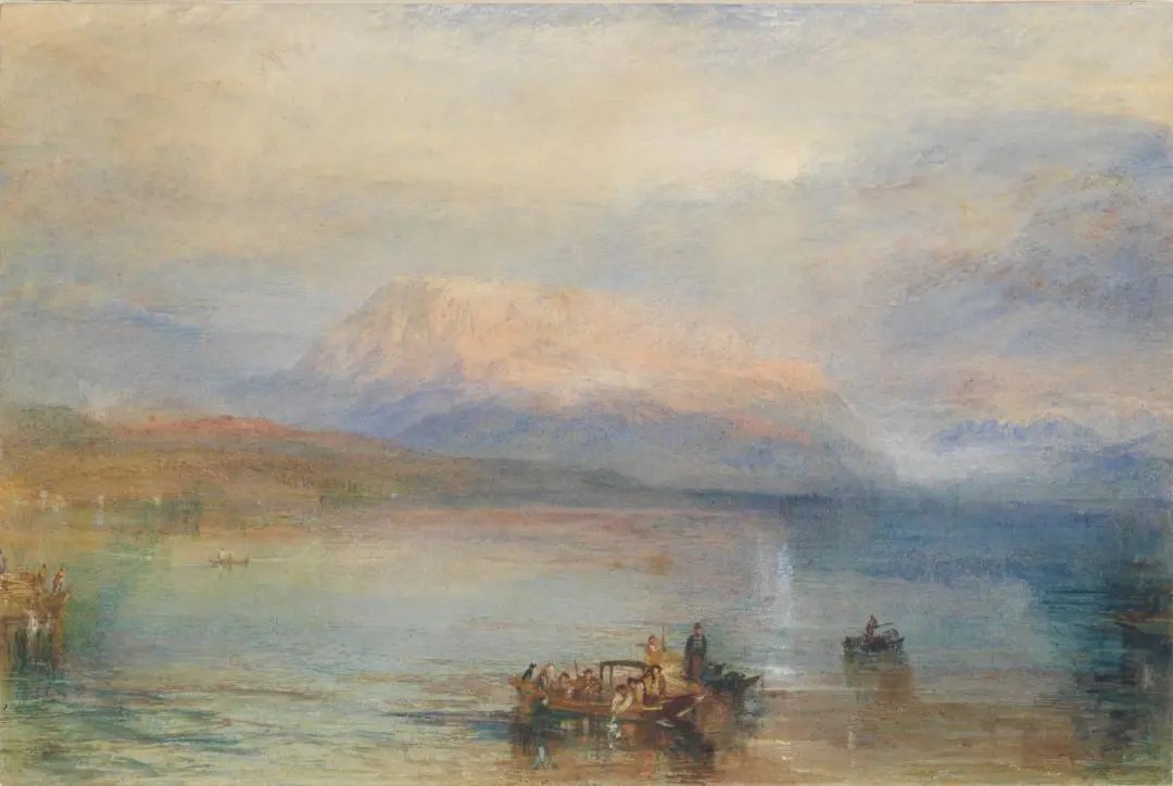 威廉·透纳《the red righi,纸本水彩,30.5×45.8cm,1842年