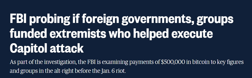 法国人去年向极端分子转移50万美元比特币后自杀，FBI正在追捕