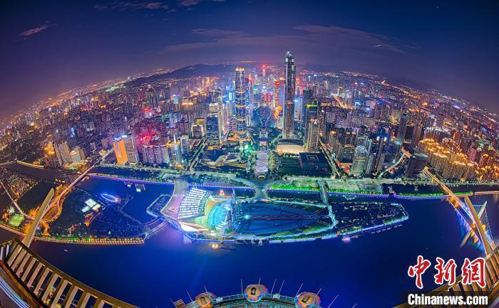 广州海心沙夜景(资料图)。 广州市文化广电旅游局 供图