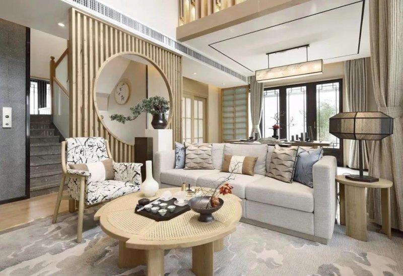 惊艳日式风，宅家也自在，142平米的复式让人每天都元气满满。|空间|装修|日式_新浪新闻