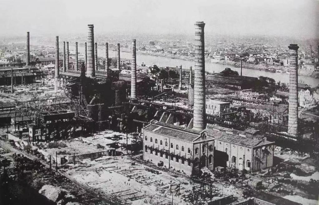 图为1906年拍摄的汉阳铁厂。（受访单位供图）