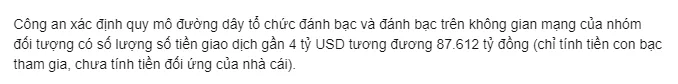 胡志明市警方破获有史以来最大的网赌案,赌资超87万亿越南盾