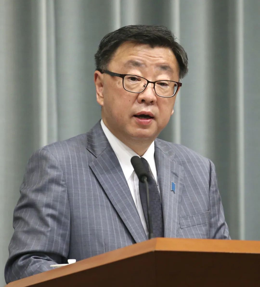 資料圖:日本內閣官房長官松野博一。圖/IC photo