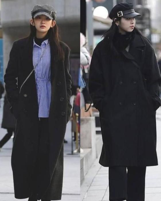 黑色大衣怎样穿出高级感?看看<a href=