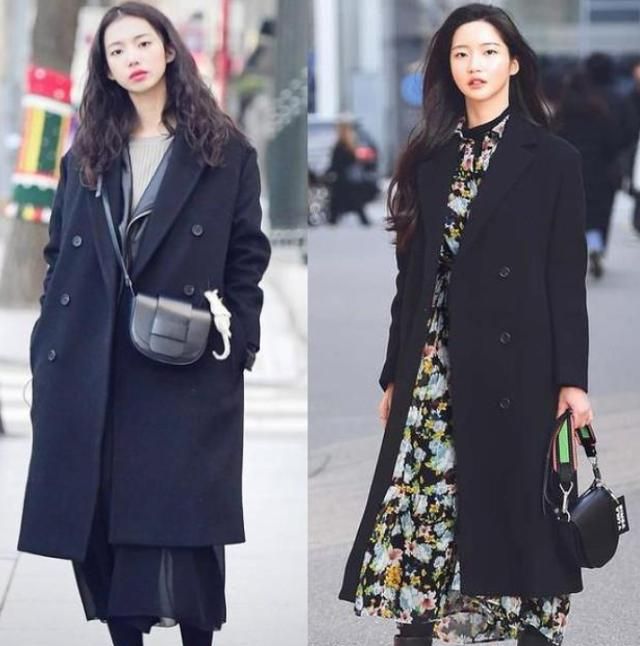 黑色大衣怎样穿出高级感?看看<a href=