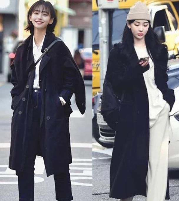 黑色大衣怎样穿出高级感?看看<a href=