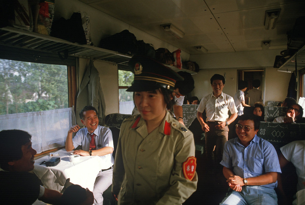 80年代的绿皮火车摄影师alainlegarsmeur