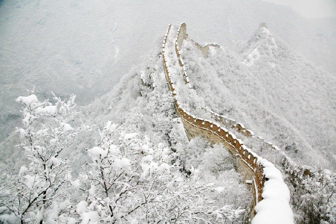 北国风光千里冰封万里雪飘