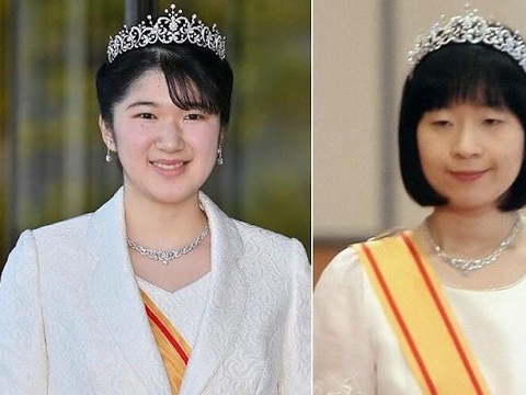 日本爱子公主20岁成年仪式，没有自己的皇冠，借了姑姑的旧皇冠