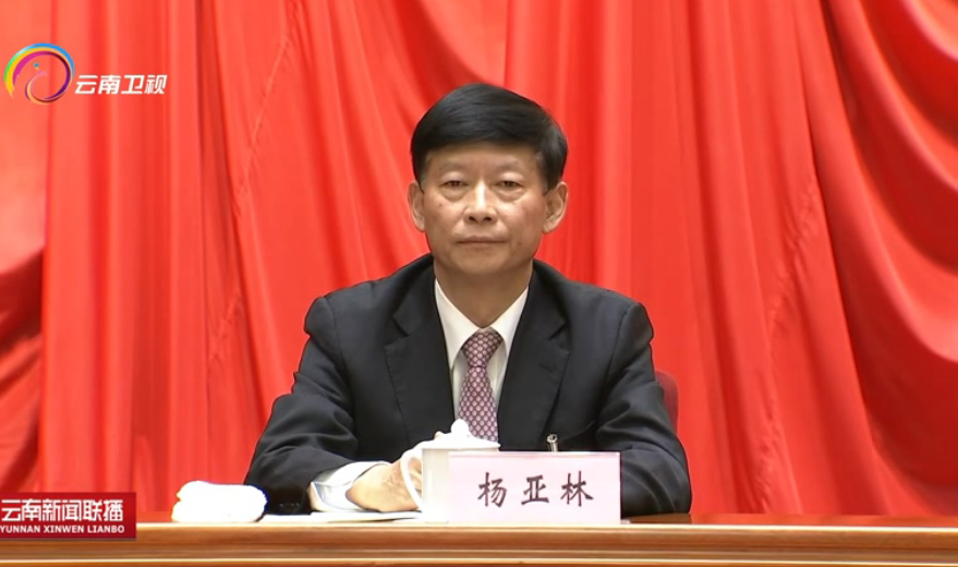 11月30日，杨亚林当选云南省委常委（来源：云南新闻联播视频截图）