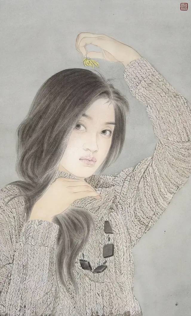 鉴赏工笔人物晕染繁花气息