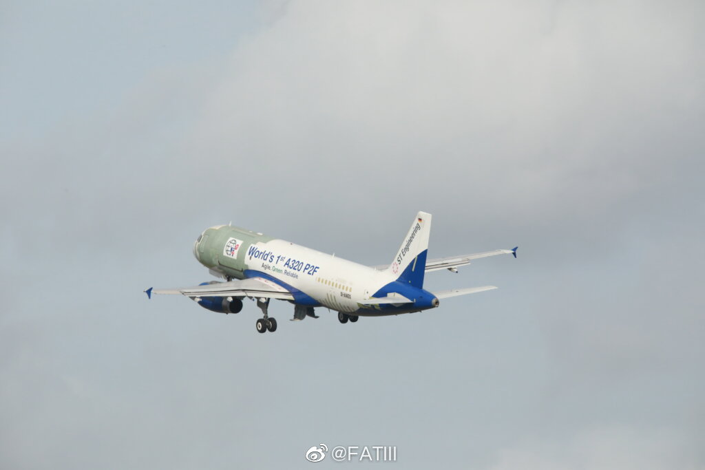 当地时间8日,首架A320P2F在<a href=