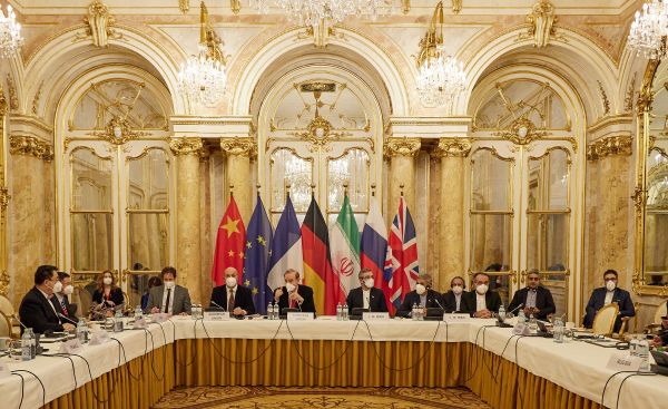 这是12月9日在奥地利维也纳拍摄的伊朗核问题全面协议联合委员会政治总司长级会议现场。 新华社发（欧盟驻维也纳代表团供图）