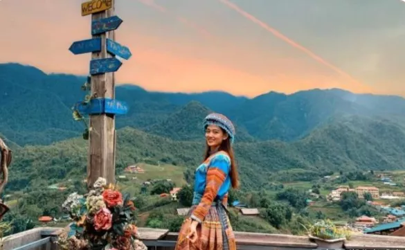 越南“最美女排二传”上传奥黛新照，曾希望来中国打球