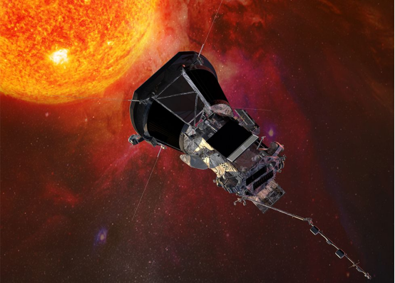 帕克探测器必须始终将其隔热罩对准太阳(图源:NASA)