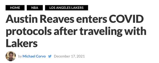 湖人疫情消息有更新:威少复出蒙克结束隔离,里夫斯触发健康协议休闲区蓝鸢梦想 - Www.slyday.coM 湖人疫情消息有更新:威少复出蒙克结束隔离,里夫斯触发健康协议休闲区蓝鸢梦想 - Www.slyday.coM