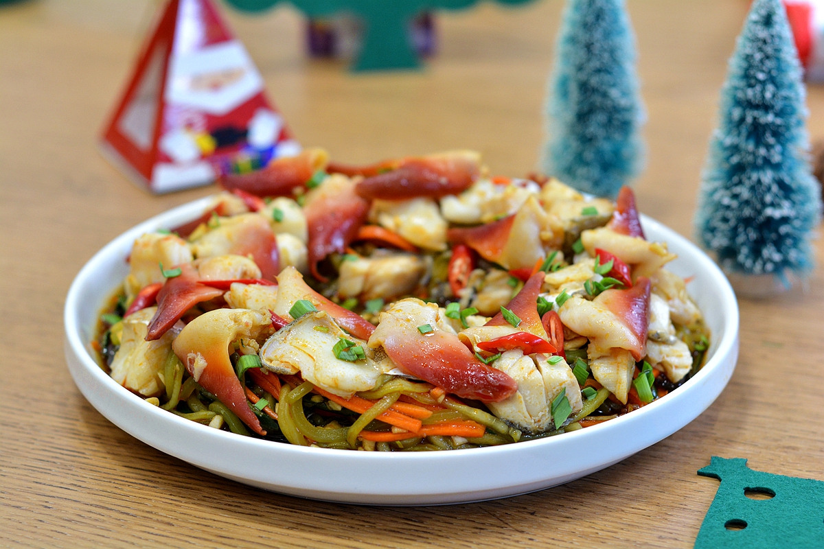 快来尝这道圣诞味的新鲜菜,凉拌麻辣真鳕北极贝,脆嫩香弹绝绝子 快来尝这道圣诞味的新鲜菜,凉拌麻辣真鳕北极贝,脆嫩香弹绝绝子