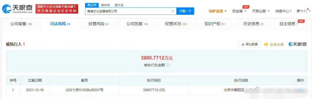 陈建斌蒋勤勤关联公司被强制执行,金额达3980万元,另一股东神隐休闲区蓝鸢梦想 - Www.slyday.coM 陈建斌蒋勤勤关联公司被强制执行,金额达3980万元,另一股东神隐休闲区蓝鸢梦想 - Www.slyday.coM