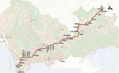 深圳地铁21号线公示在龙岗设站14座