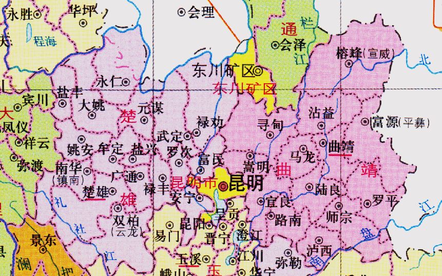 云南省的区划变动8个地级市之一昆明市为何有14个区县