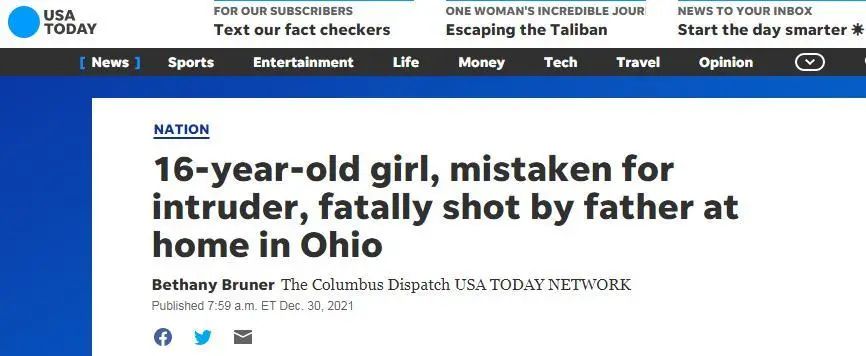 父亲开枪误杀16岁女儿，原因离奇……