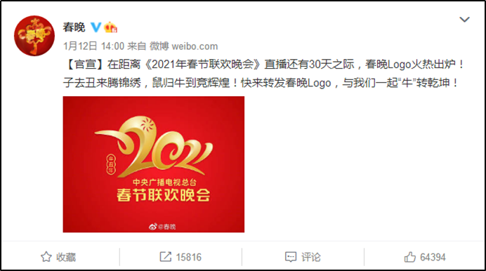 2021春晚logo像面筋,2018春晚logo 2021春晚logo设计上热搜!被吐槽不像牛?网友:很符合甲方审美