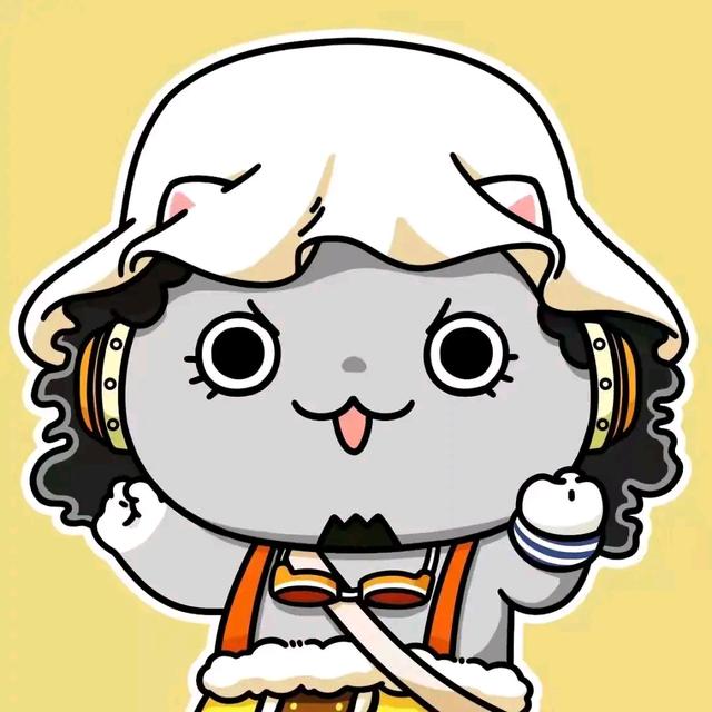海贼王草帽团猫咪头像分享,山治倒着叼棒棒糖,索隆耳环变发卡