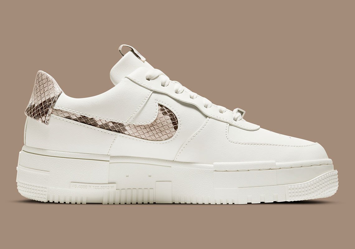 蟒蛇纹解构风nikeairforce1pixel上架snkrs