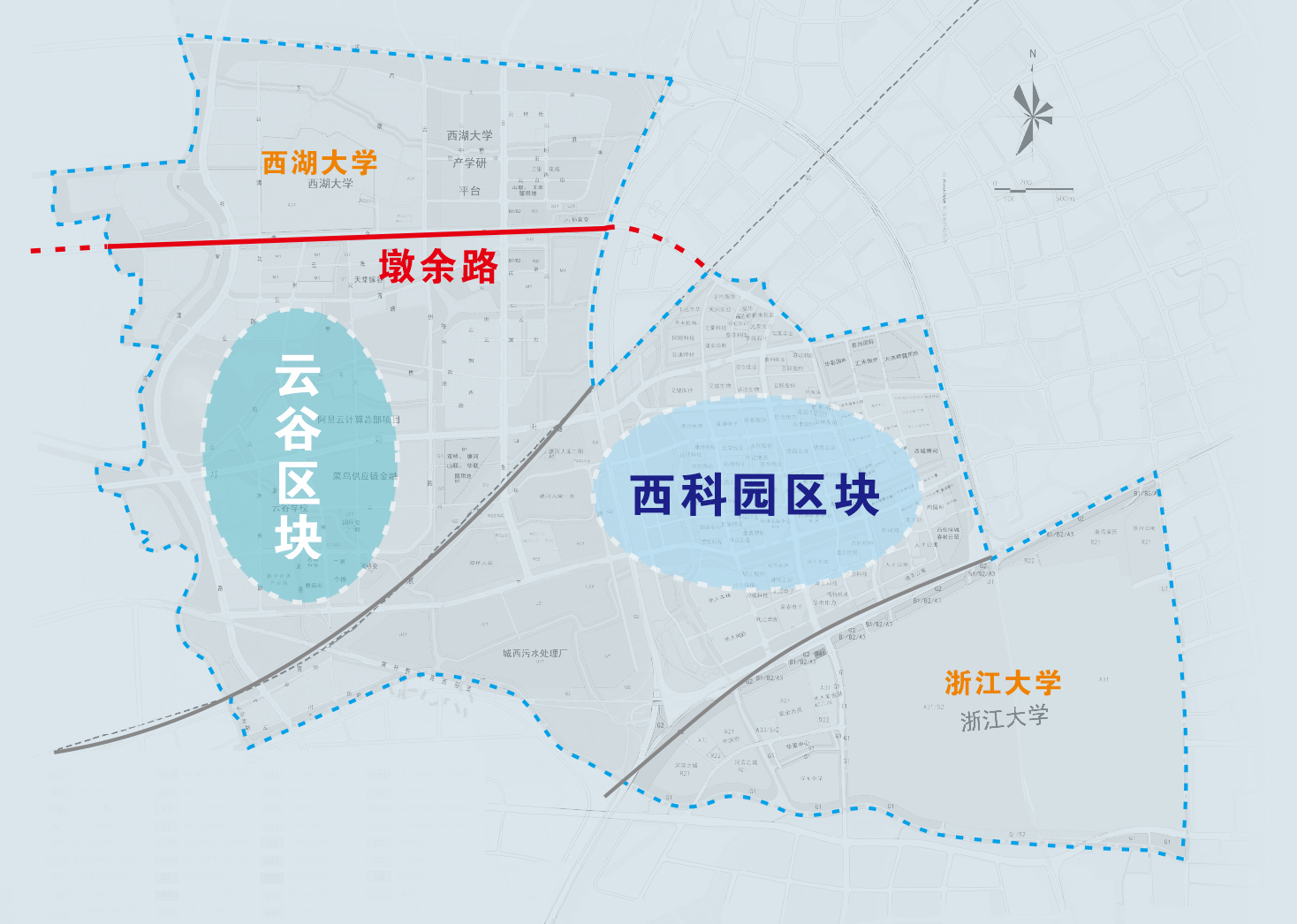 紫金港科技城骨干道路建成通车 为西湖大学云谷校区提供重要保障