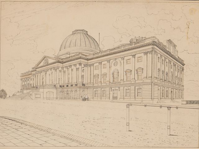 美国国会大厦被占领 200多年前华盛顿曾为它安放