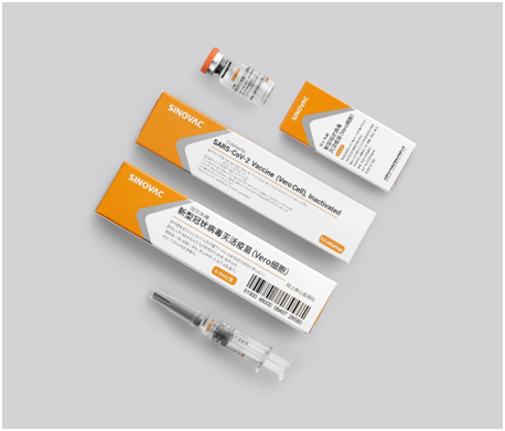 兩種不同包裝的科興疫苗
