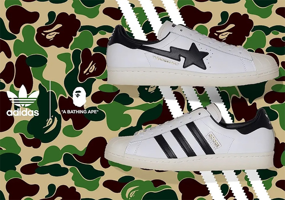 bape x adidas 贝壳头有点厉害!