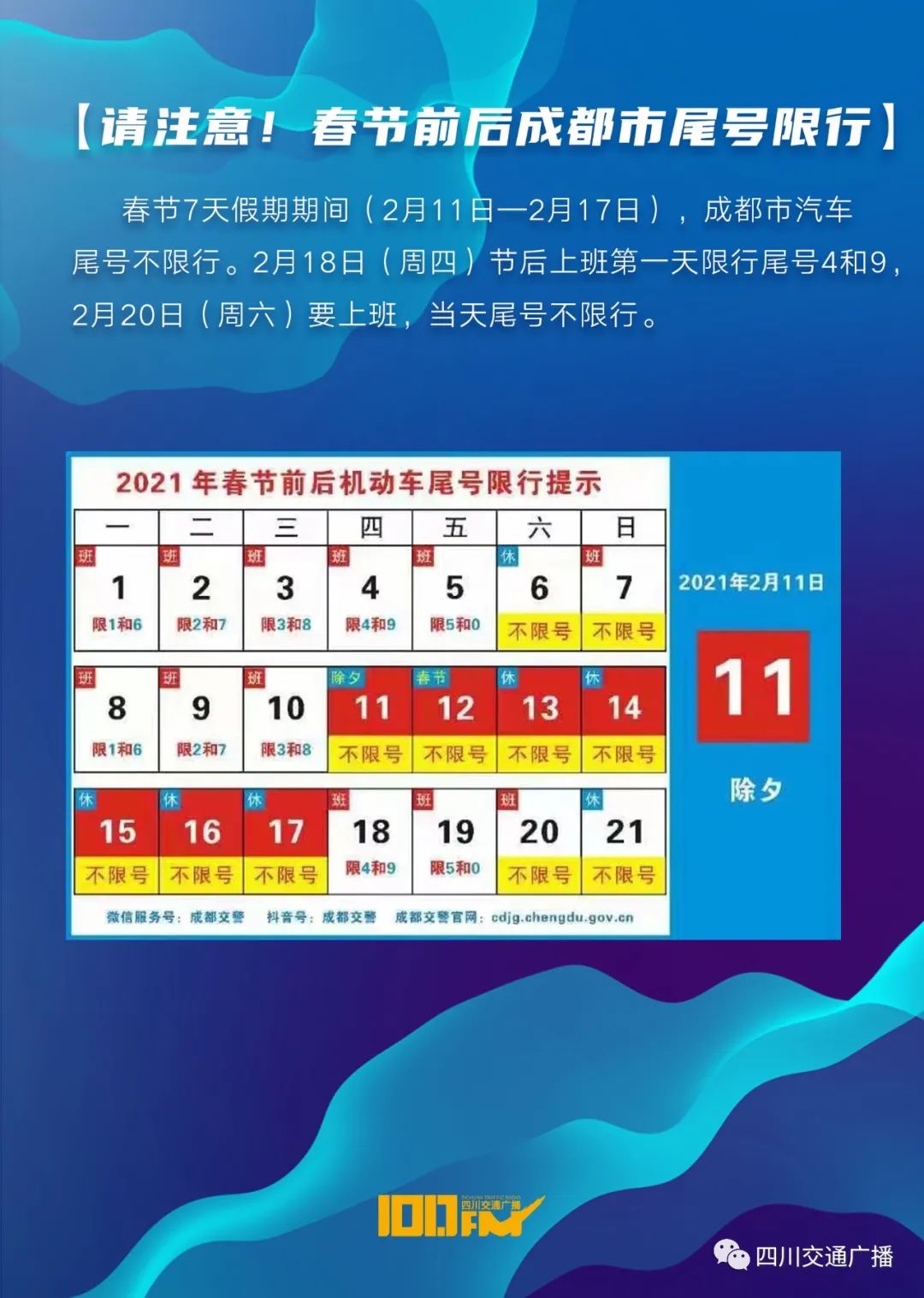 成都限行最新通知